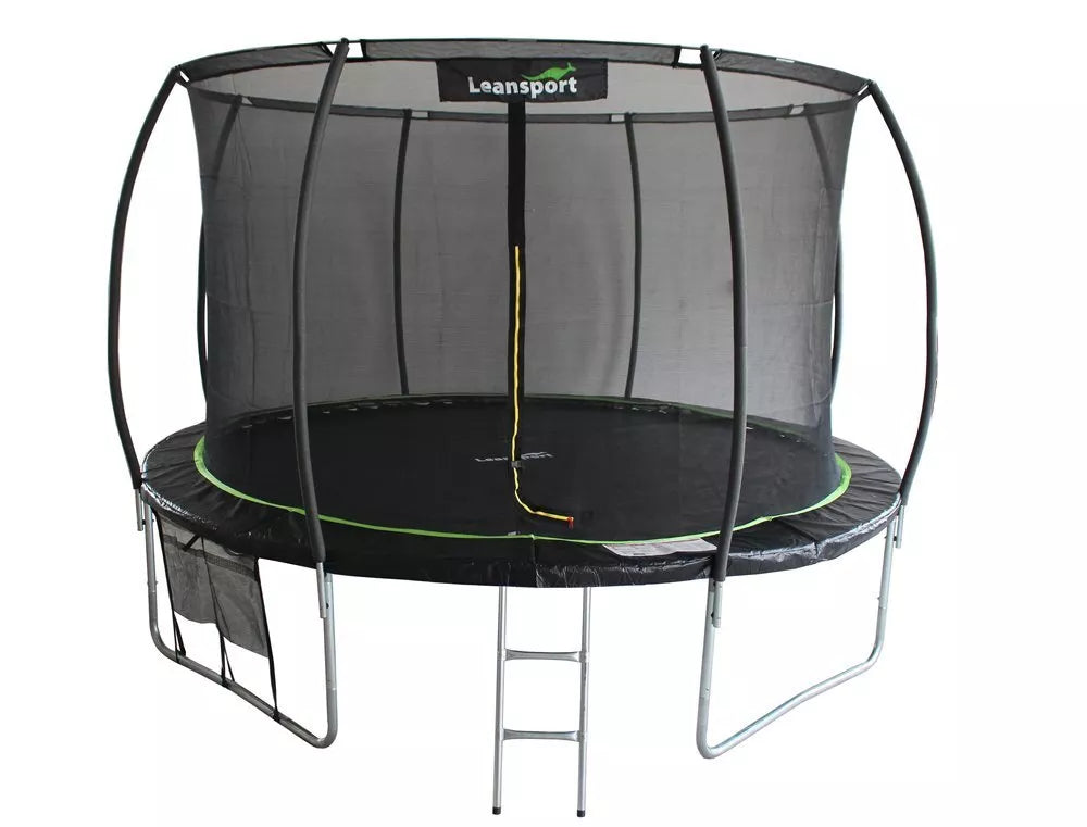 LEAN Sport Max 14ft (426 cm) batutas – juodas su žaliais akcentais